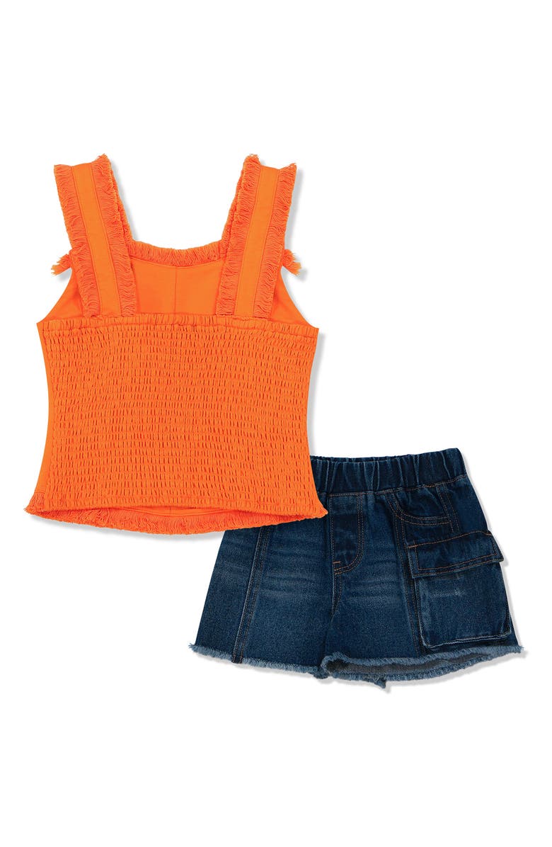 Habitual Kids Kids' Fringe Tank & Denim Shorts Set, Alternate, color, 