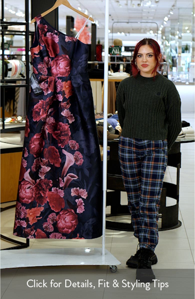 Dianna One-Shoulder Evening Gown, sales video thumbnail