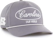 '47 Men's '47 Gray North Carolina Tar Heels Contemporary Basics Foundational Rope Hitch Adjustable Hat
