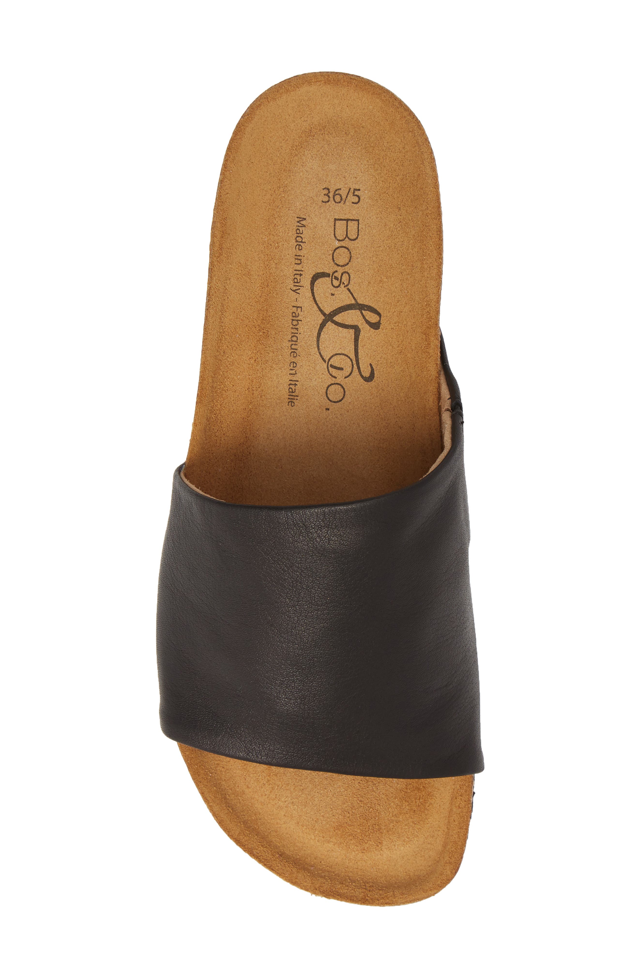 Bos. & Co. Lux Slide Sandal, Alternate, color, 