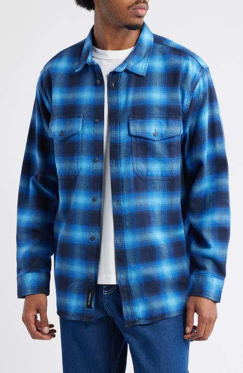 Bixby Plaid Cotton Flannel Button-Up Shirt