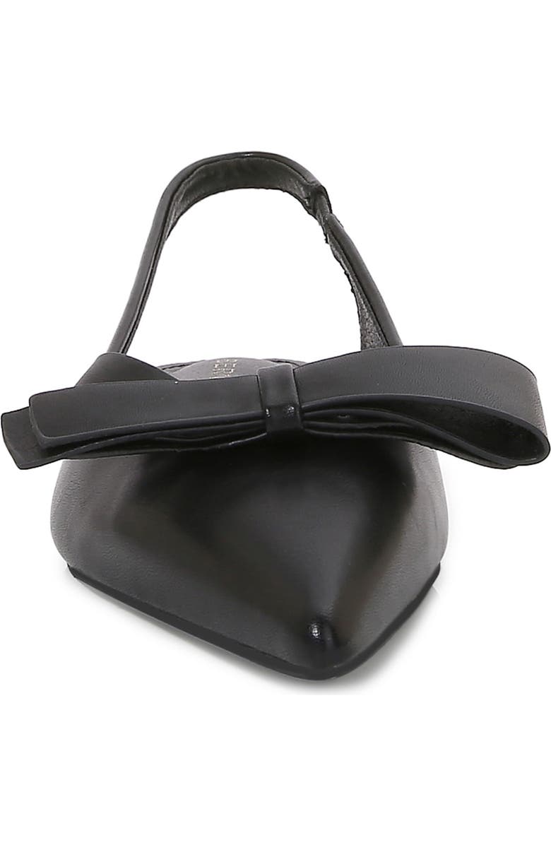 BERNESS Cinnamon Bow Slingback Flat, Alternate, color, Black