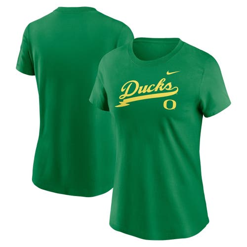 Nike Green Oregon Ducks Local Script T-shirt In Green