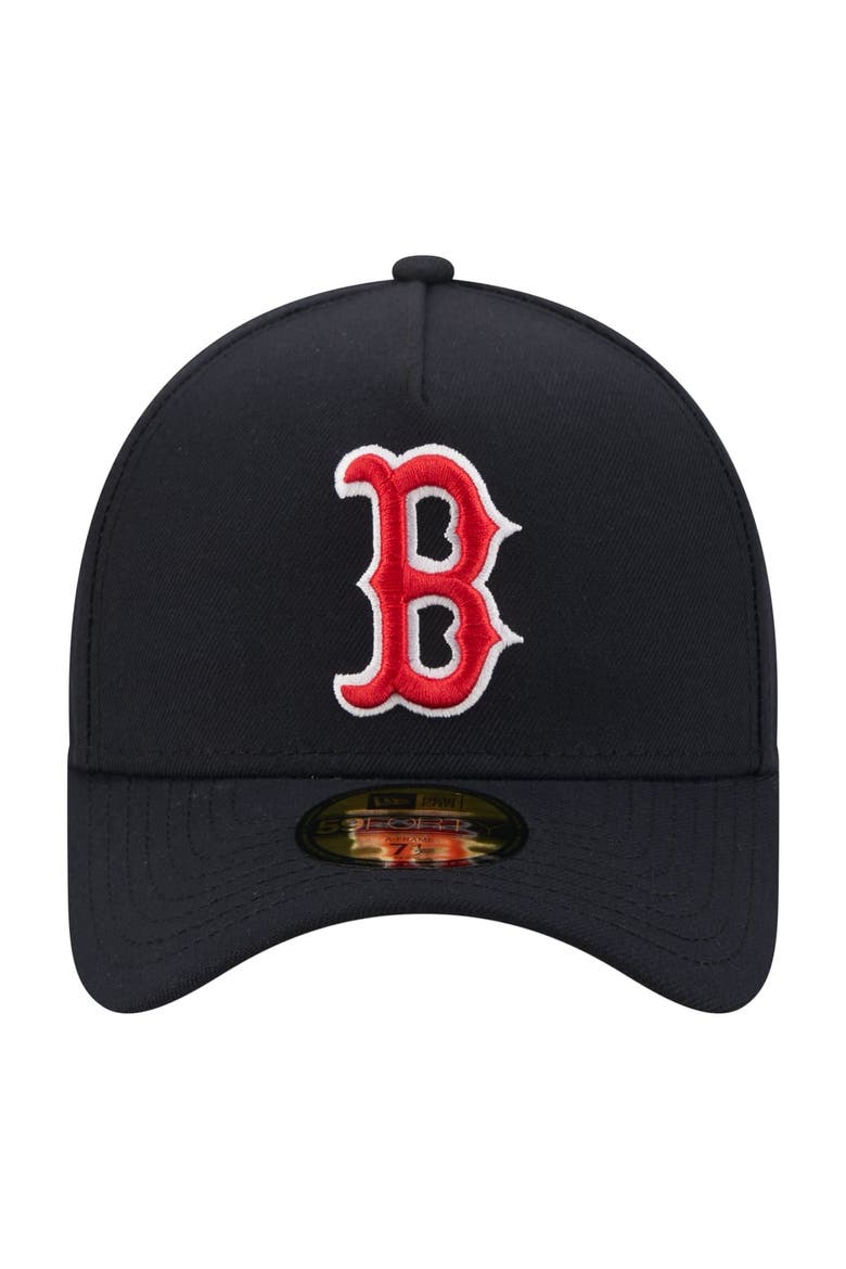 Men's New Era  Navy Boston Red Sox A-Frame 59FORTY Fitted Hat, Alternate, color, Navy