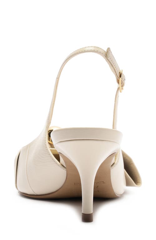 Arezzo Rayna Slingback Pointed Toe Pump In Neutral