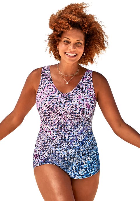 Sarong Front One Piece Swimsuit