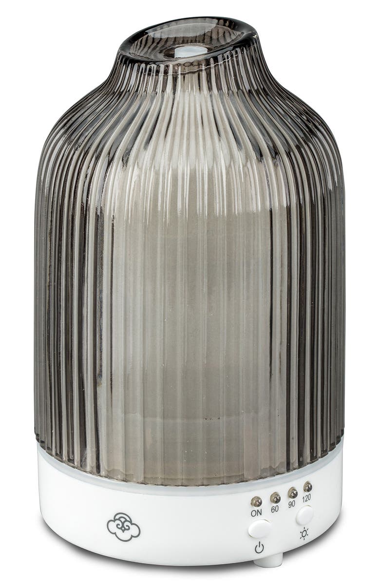 SERENE HOUSE Fountain Glass Ultrasonic Aroma Diffuser, Main, color, Grey