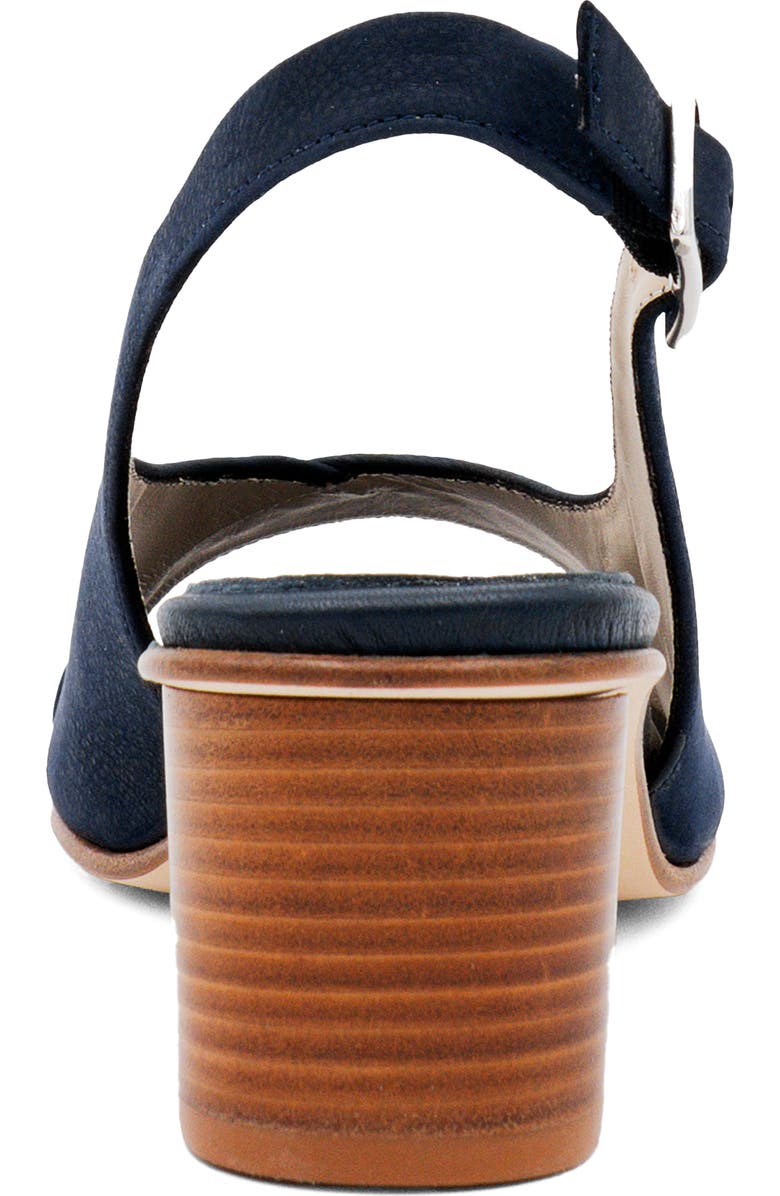 Amalfi by Rangoni Elevato Slingback Sandal, Alternate, color, Navy Long Beach