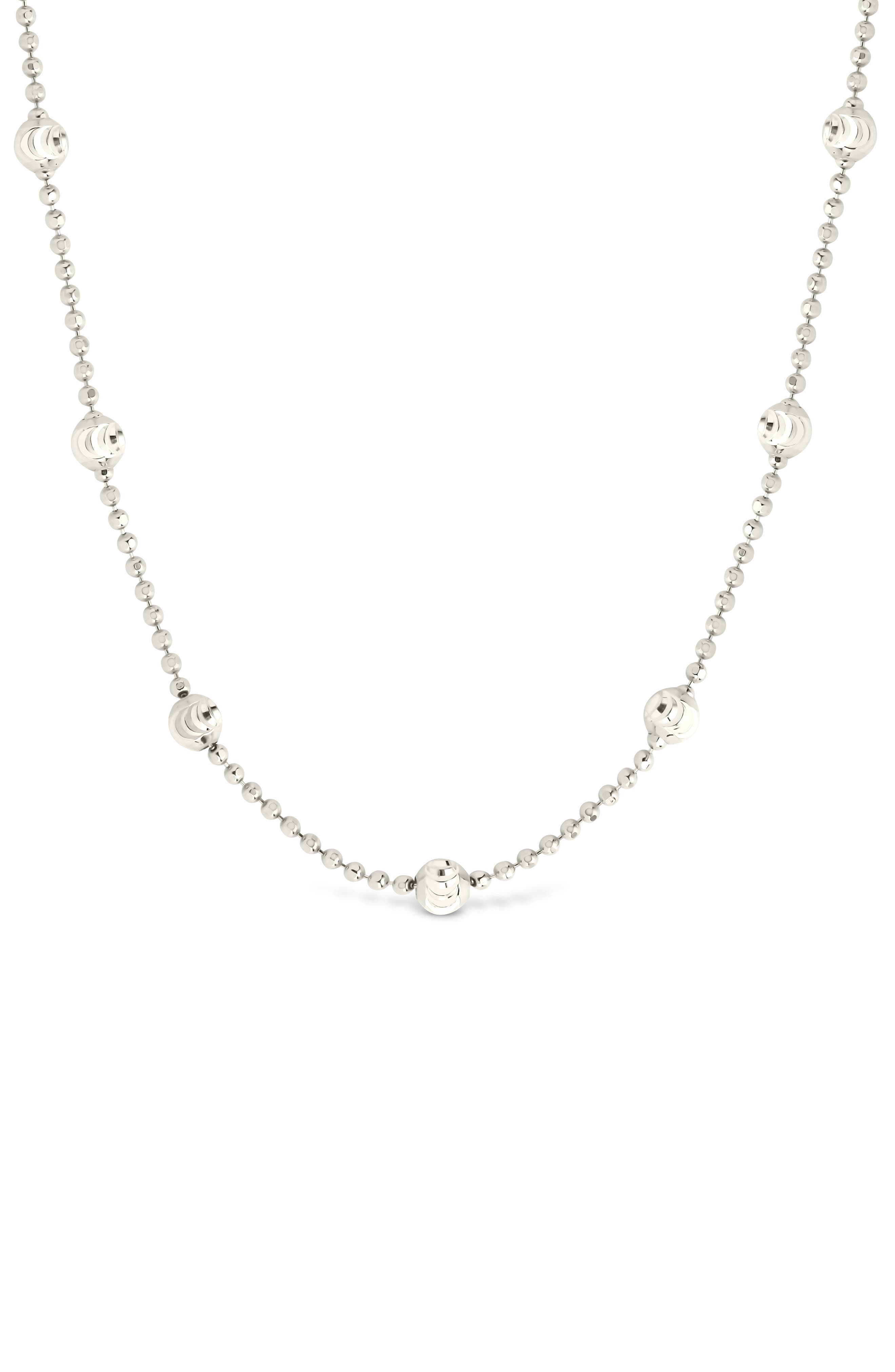Sterling Forever Rumor Cubic Zirconia Station Necklace