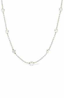 Sterling Forever Rumor Cubic Zirconia Station Necklace