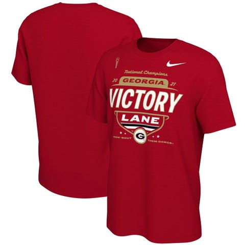 Men's Nike Red Georgia Bulldogs College Football Playoff 2021 National Champions Locker Room T-Shirt