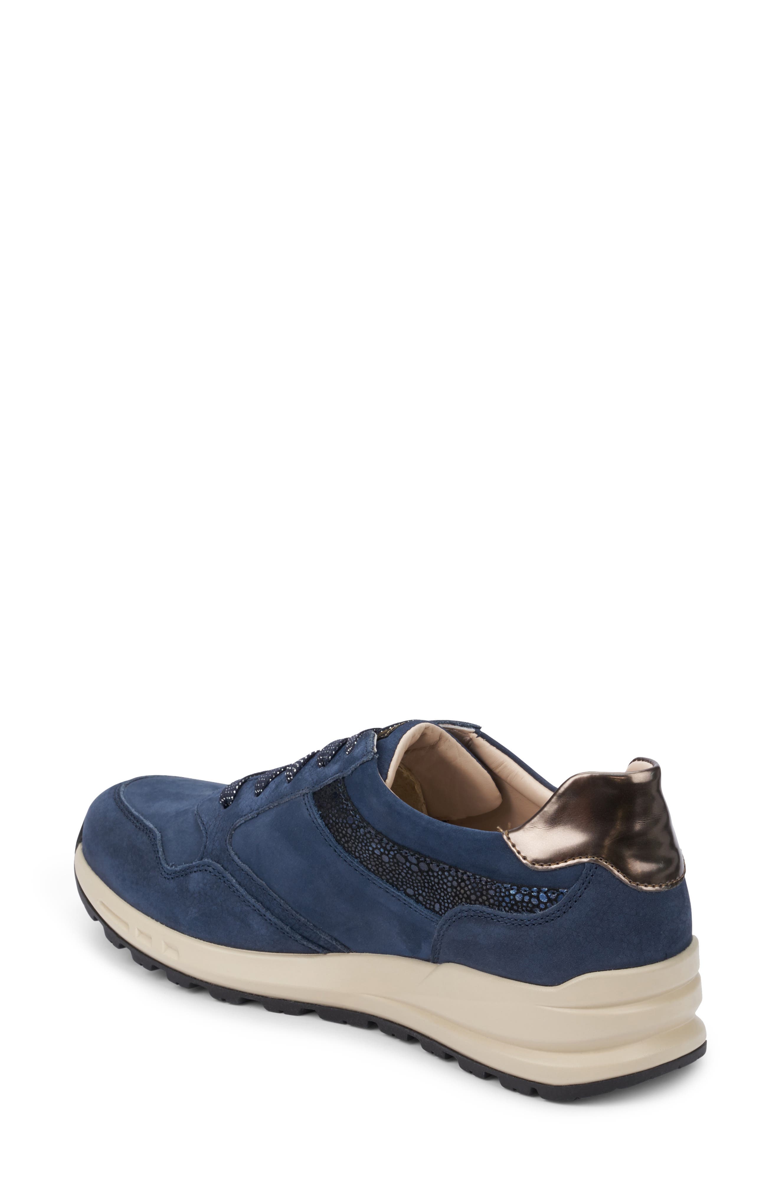 Viktoria Sneaker, Alternate, color, JEANS BLUE NUBUCK LEATHER