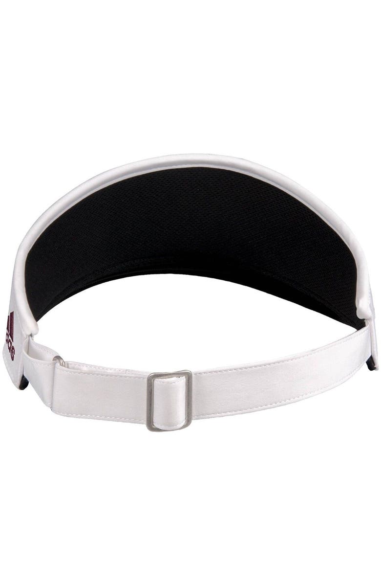 adidas Men's adidas White Texas A&M Aggies Sideline Coaches High Visor, Alternate, color,