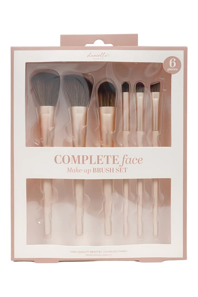 6-Piece Makeup Brush Set (Nordstrom Exclusive), Main, color, BROWN