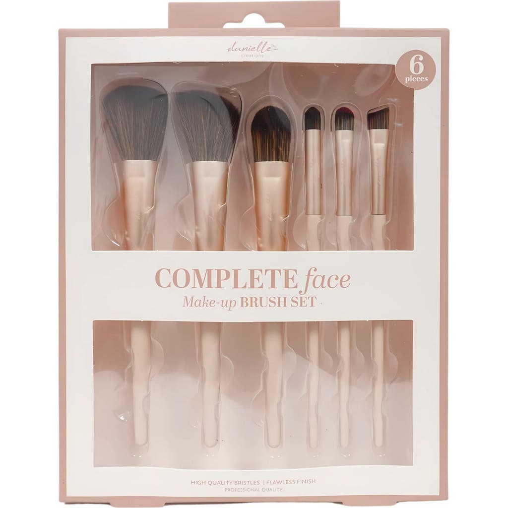 Danielle 6-piece Makeup Brush Set In Brown