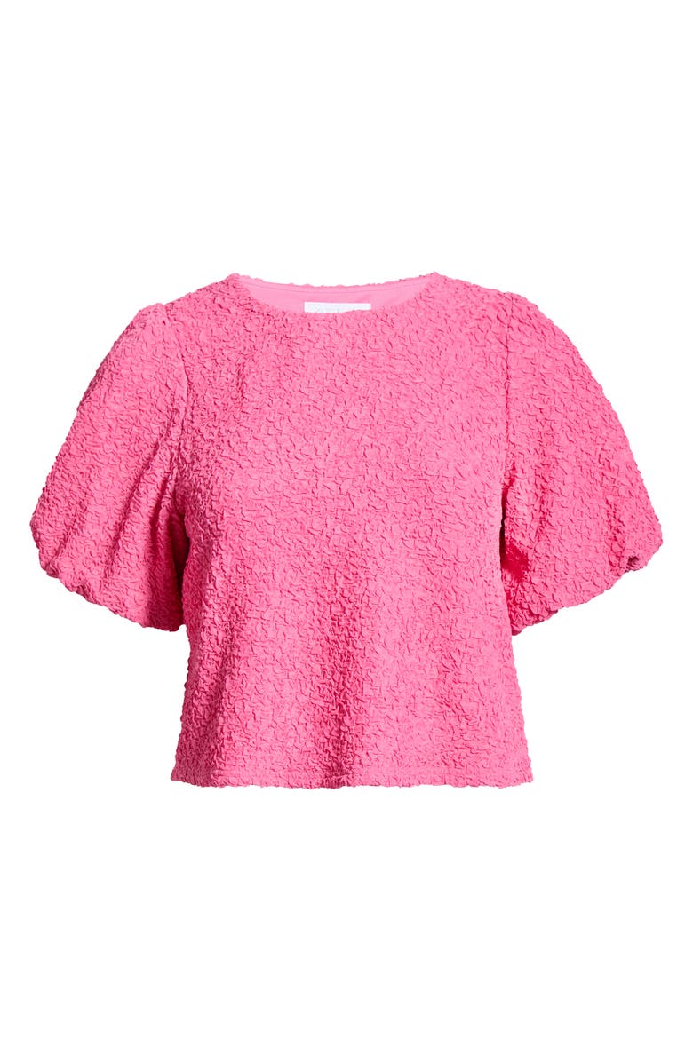 SUGARLIPS Bubble Sleeve Crop Top, Alternate, color, Pink