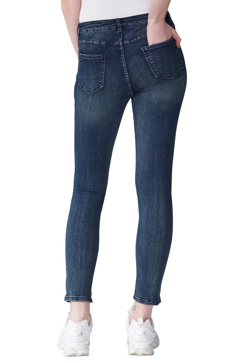 Universal Standard Seine Skinny Jeans, Alternate, color, Distressed Blue