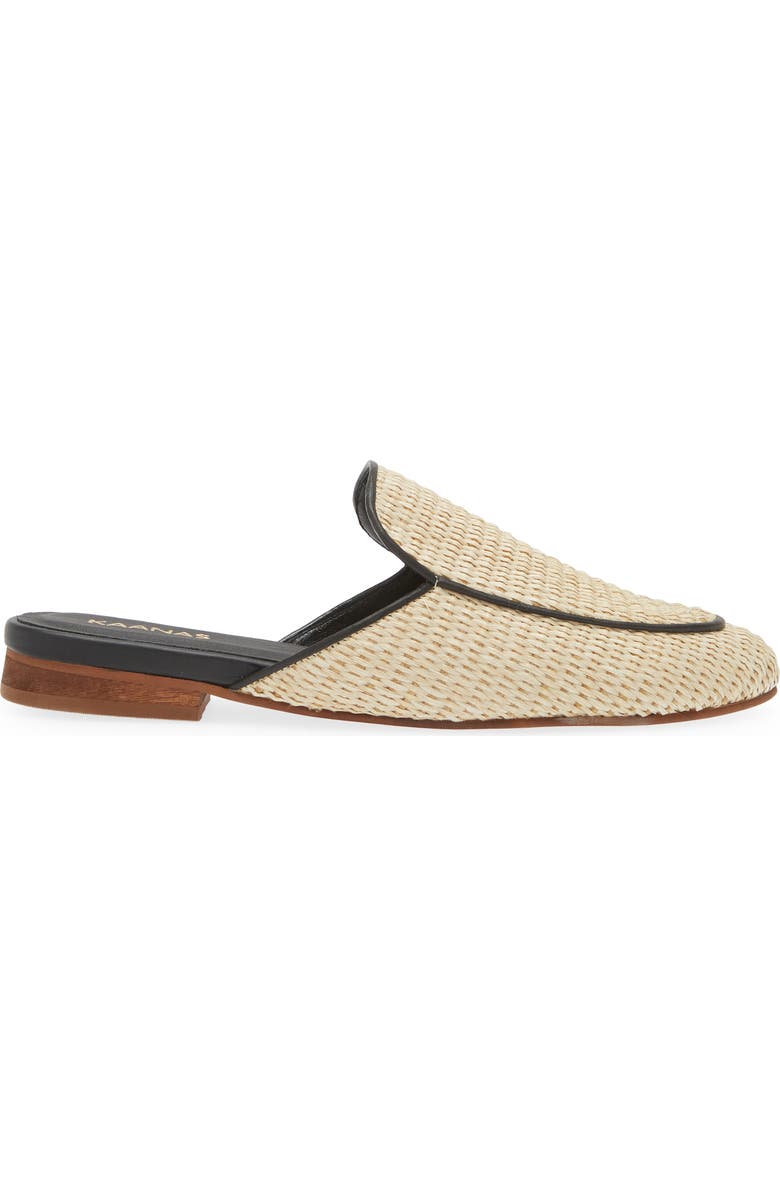 Kaanas Jaspe Basketweave Mule, Alternate, color, Beige Multi