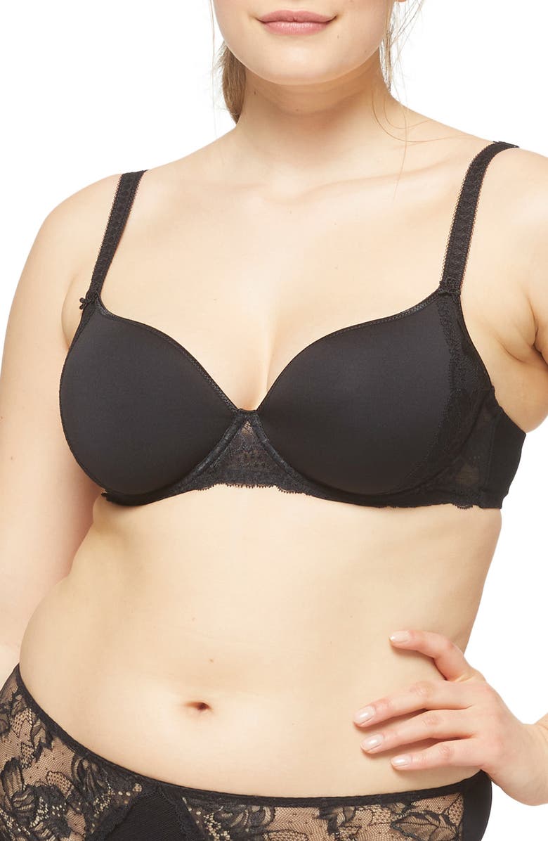 Simone Perele Promesse 3D Underwire Plunge Bra, Main, color, 