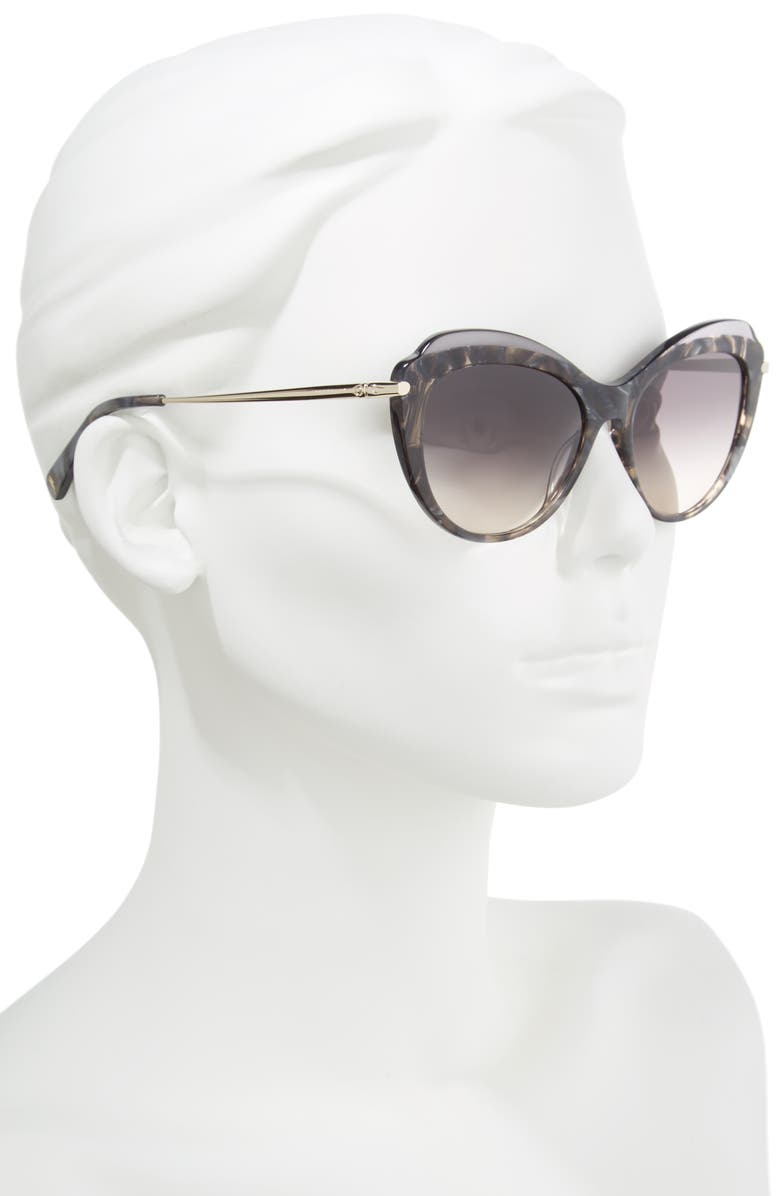 Longchamp 55mm Cat Eye Sunglasses, Alternate, color, 