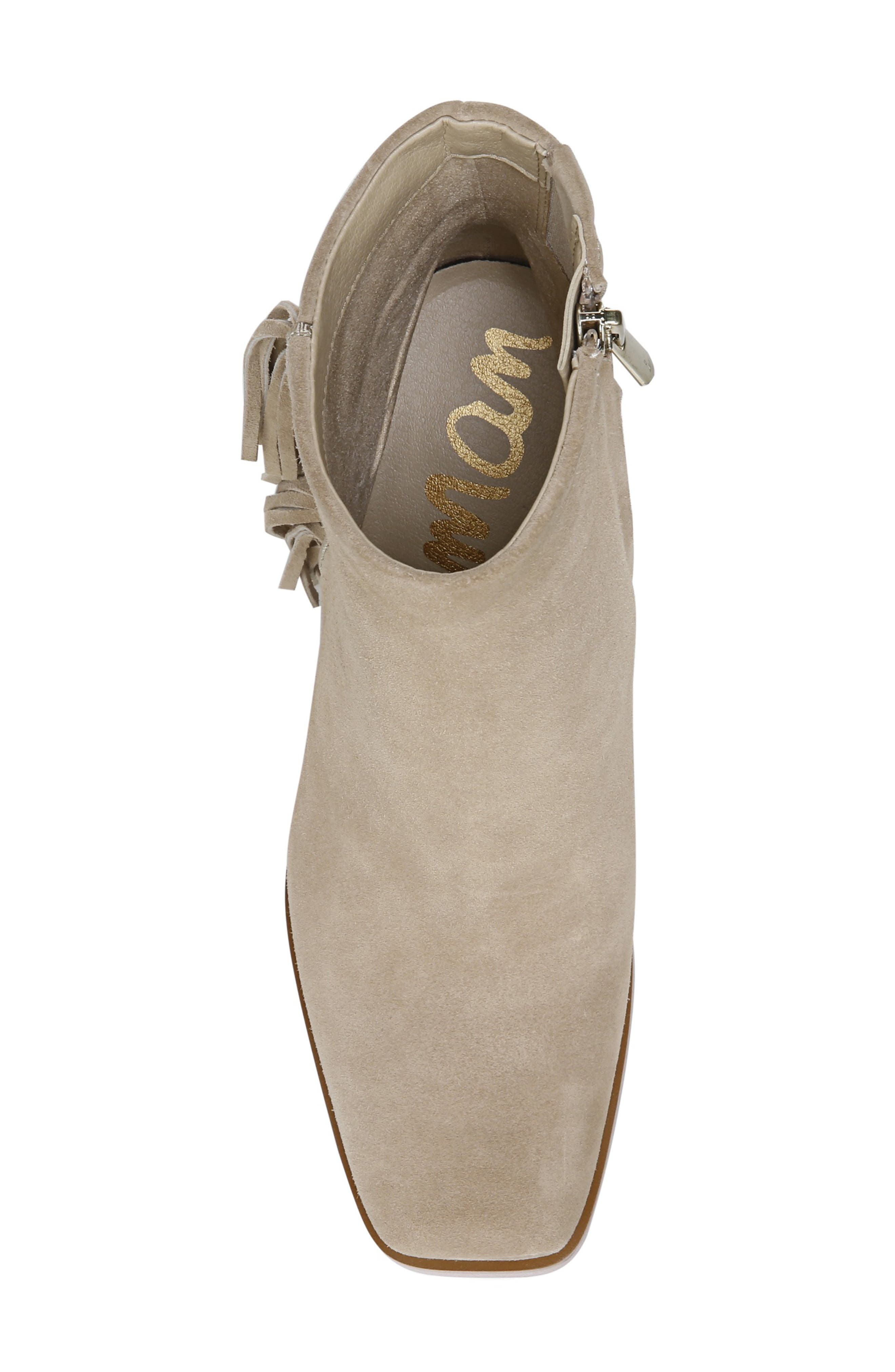 Ona Fringe Bootie, Alternate, color, SESAME