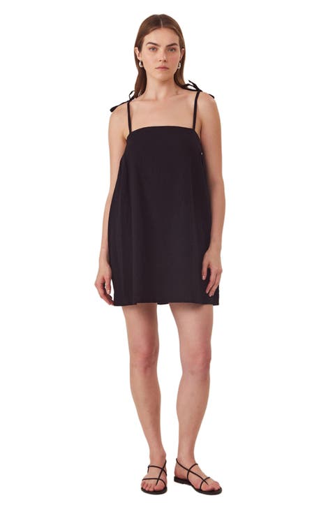Terra Square Neck Mini Dress Cover-Up