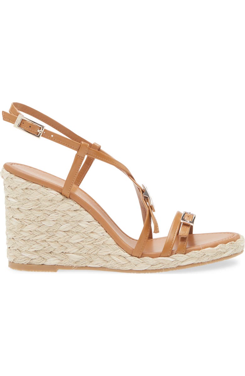 Stuart Weitzman Georgie Espadrille Wedge Sandal, Alternate, color, Macchiato/ Natural