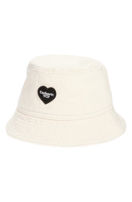 Carhartt Work In Progress Drewe Cotton Twill Bucket Hat In Natural Rinsed