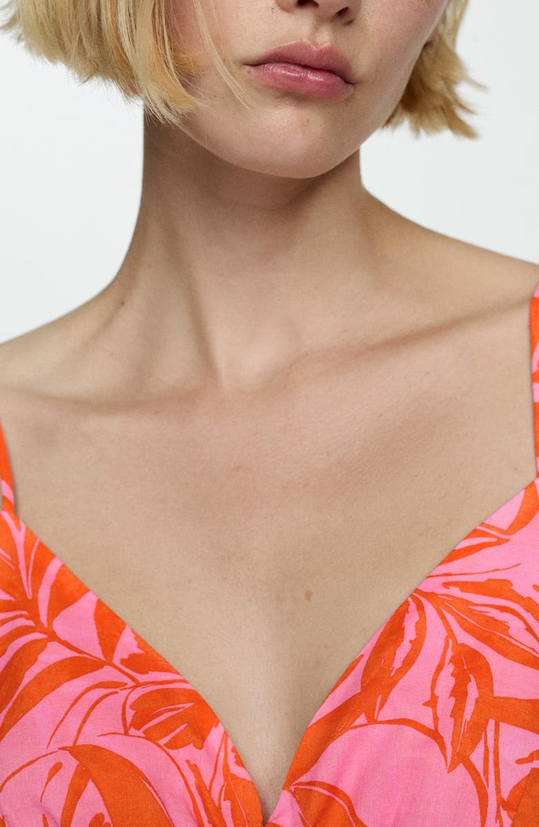 MANGO Carina Sundress, Alternate, color, Orange