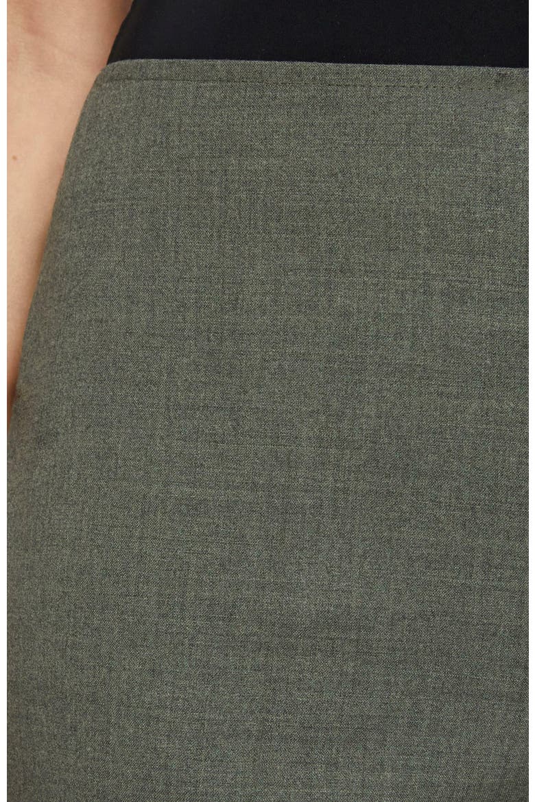 SOFIA Straight Leg Pant with Side Zip in Virgin Wool Stretch, Alternate, color, DEEP SAGE