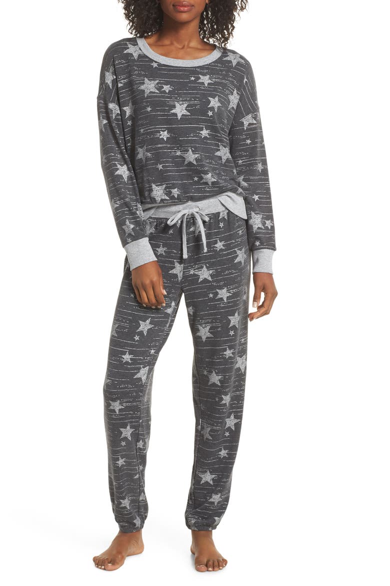 Long Sleeve Pajamas, Main, color, ARCTIC STARS