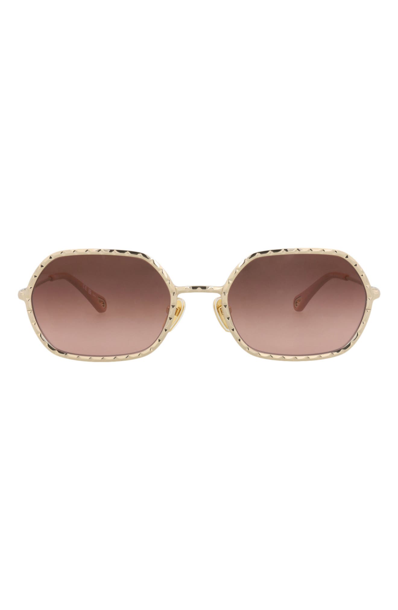 56mm Metal Frame Sunglasses