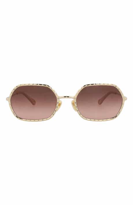 56mm Metal Frame Sunglasses