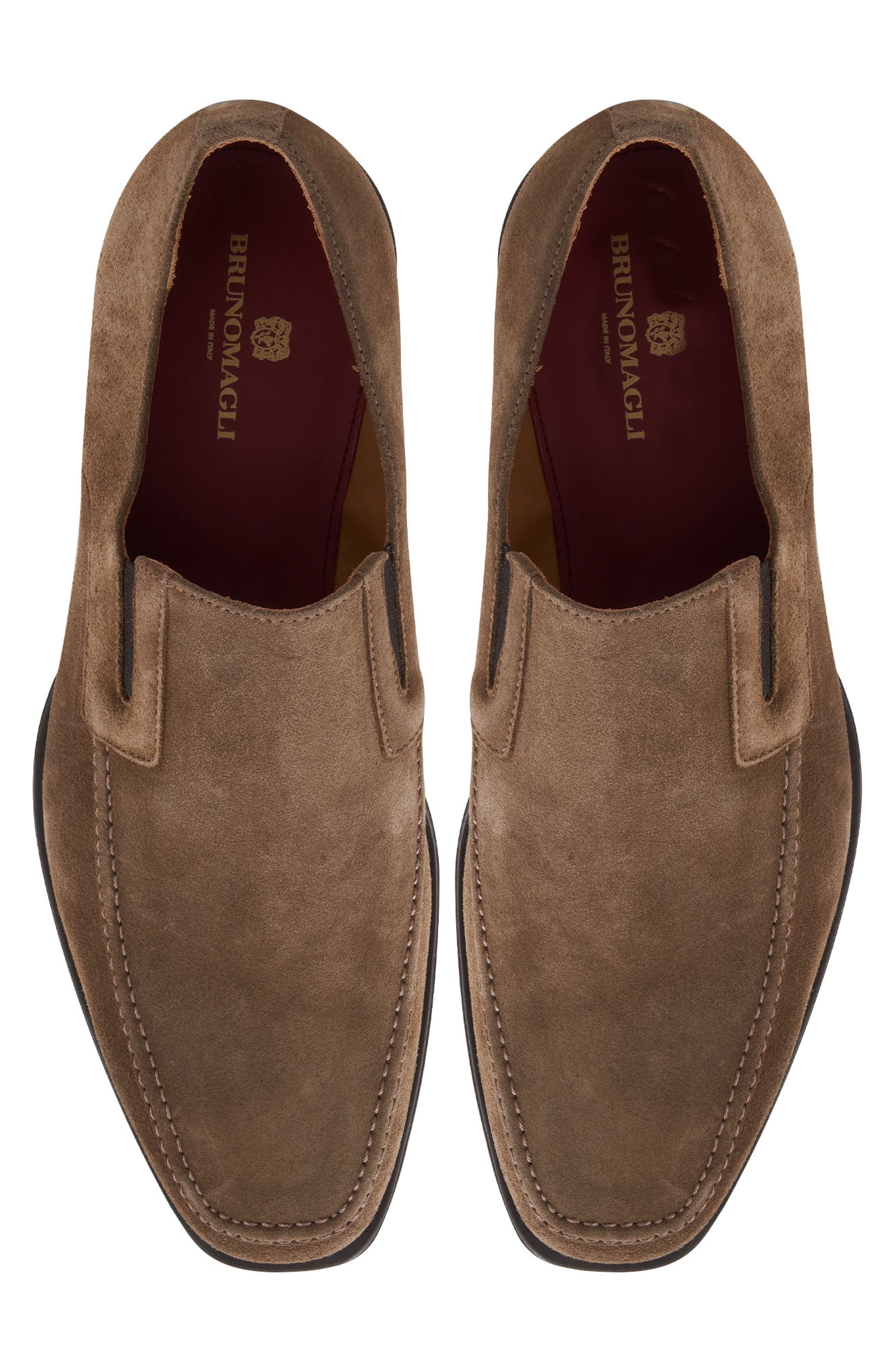 Bruno Magli Raging Loafer, Alternate, color, Dark Taupe Suede