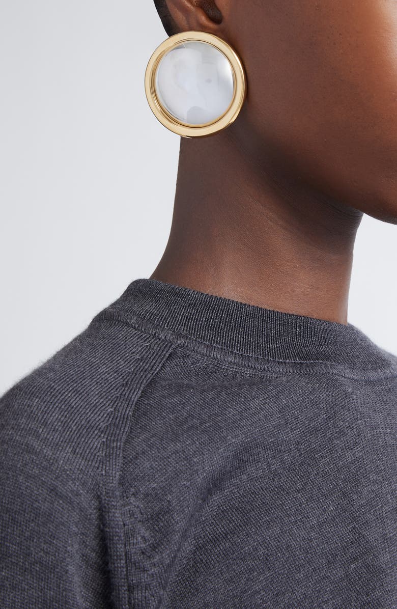 Jacquemus Round Drop Earrings, Alternate, color, Silver / Gold 979