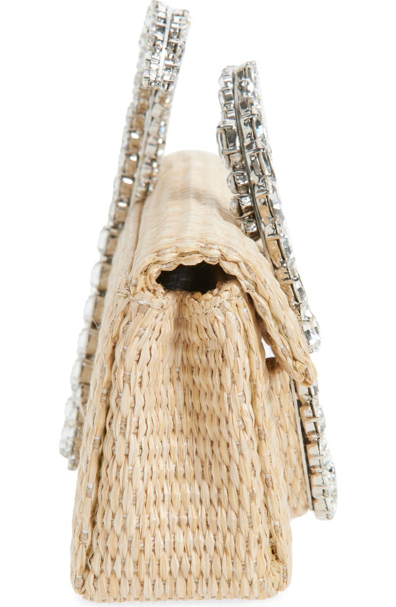 L’alingi Karma Crystal Handle Clutch, Alternate, color, Beige