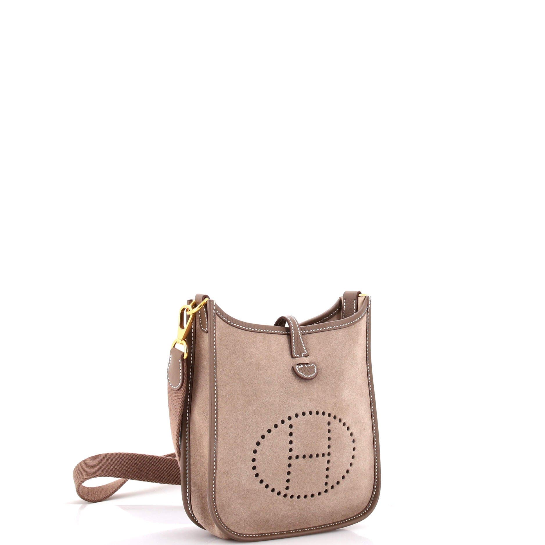 Pre-Owned Hermes Evelyne Bag Gen III Grizzly TPM, Alternate, color, Etoupe