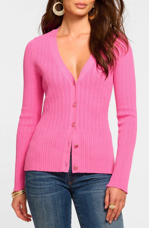 Lorenza Pointelle Cardigan