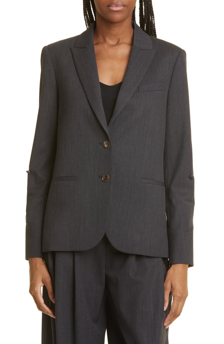 TWP Boyfriend Stretch Wool Blazer, Alternate, color, 
