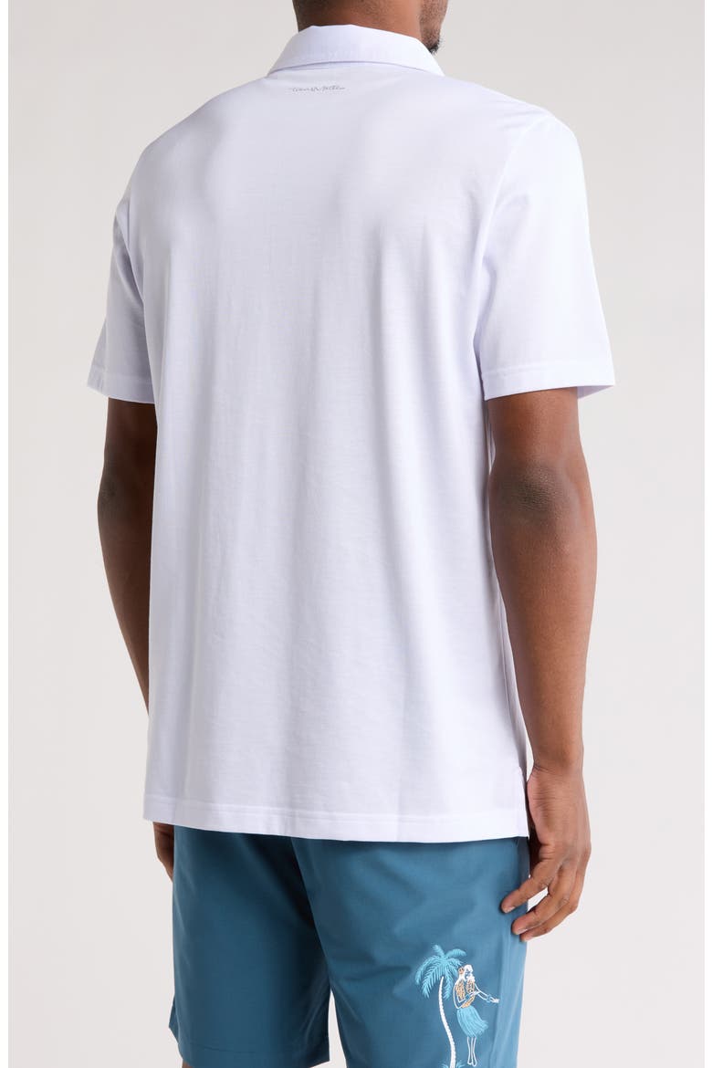 TRAVIS MATHEW The Zinna Polo Shirt, Alternate, color, WHITE