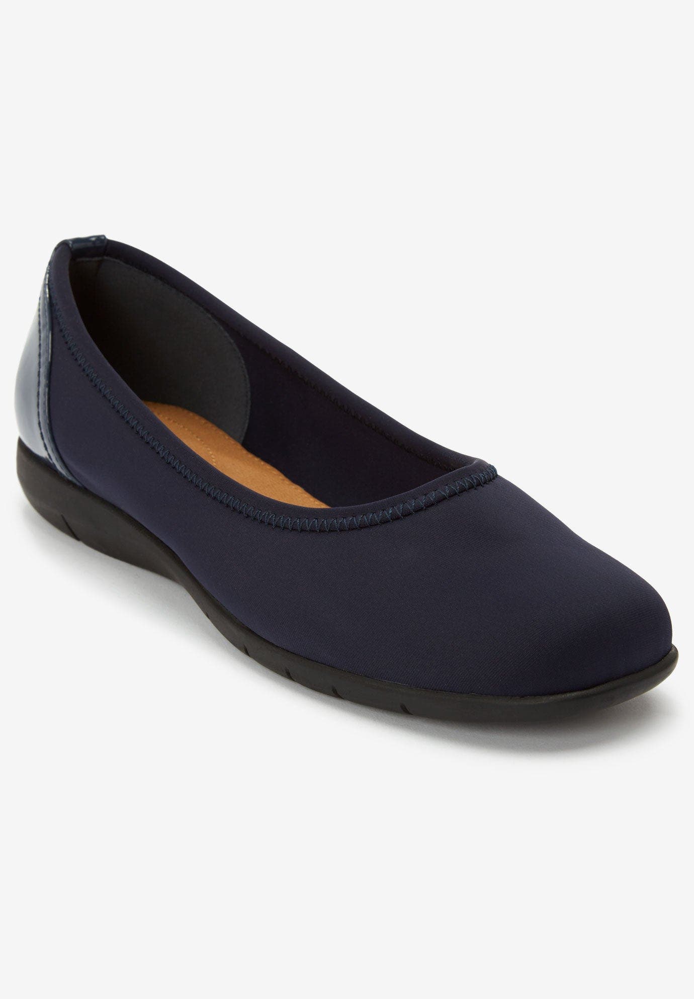 The Lyra Slip On Flat, Alternate, color, NAVY