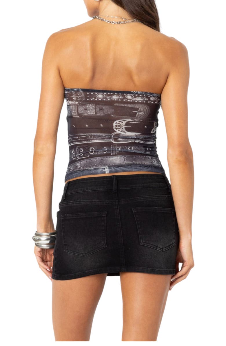 EDIKTED Layered Tube Top, Alternate, color, Black-And-White