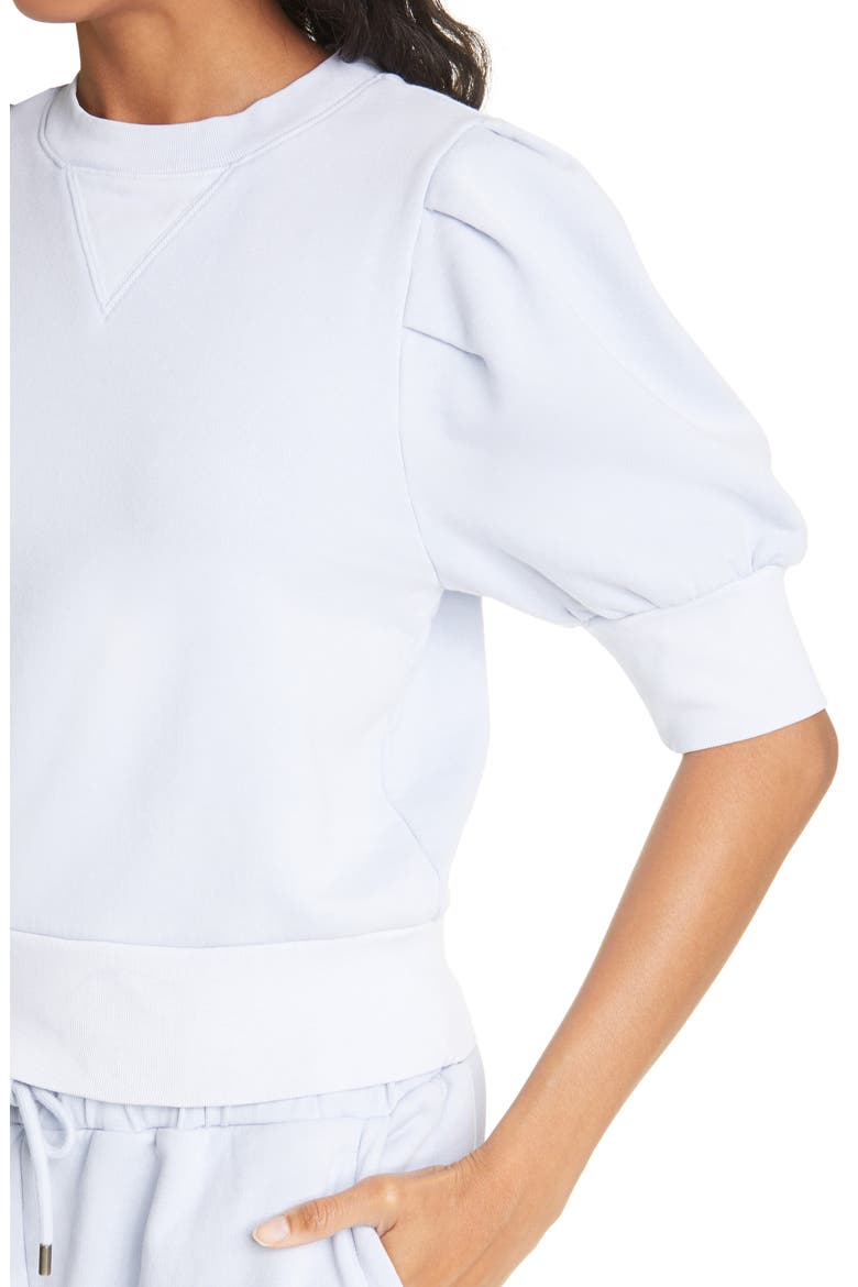 Puff Sleeve Sweatshirt, Alternate, color, DEW