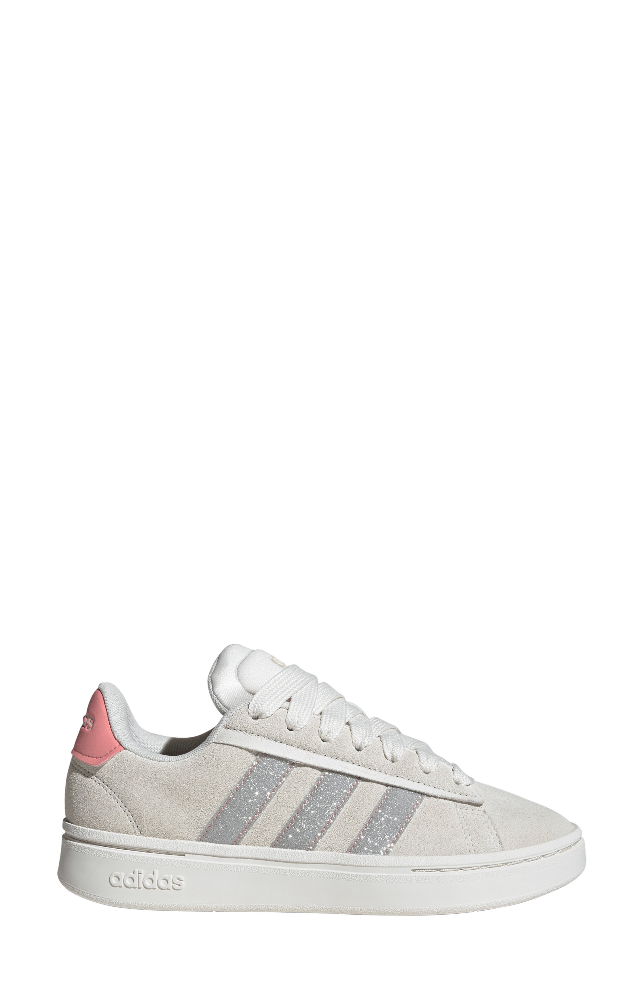 adidas Grand Court Alpha Sneaker, Alternate, color, Off White/ Silver/ Pink