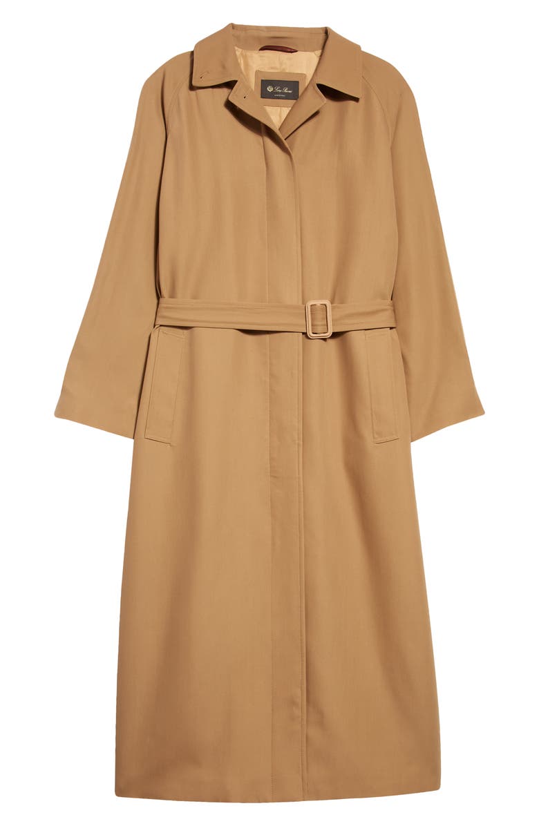 Loro Piana Wool & Silk Trench Coat, Main, color, 