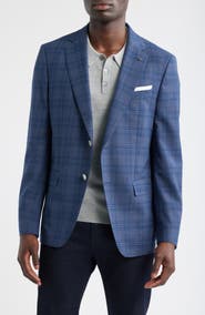 BOSS Hutson Slim Fit Plaid Sport Coat