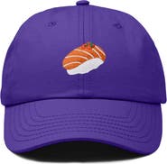 Dalix Salmon Sushi Embroidered Dad Cap