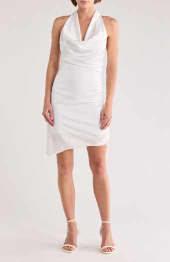 Julia Jordan Cowl Neck Side Scruch Minidress