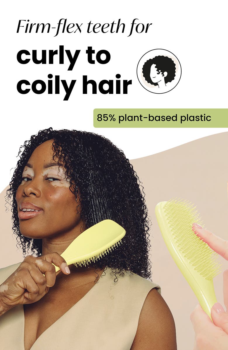 Tangle Teezer Plant Brush for Naturally Curly Hair, Alternate, color, Pastel Lemon