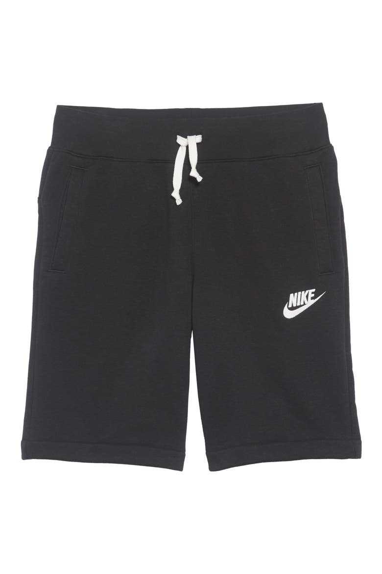 Heritage Knit Shorts, Alternate, color, BLACK/ SAIL